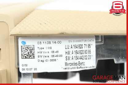 06-13 Mercedes GL320 ML350 Front Overhead Dome Light Reading Map Lamp Brown