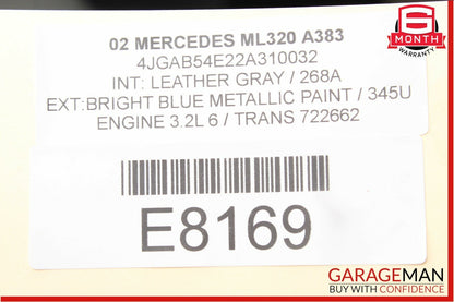 02-05 Mercedes W163 ML320 ML350 Instrument Cluster Speedometer OEM 209k