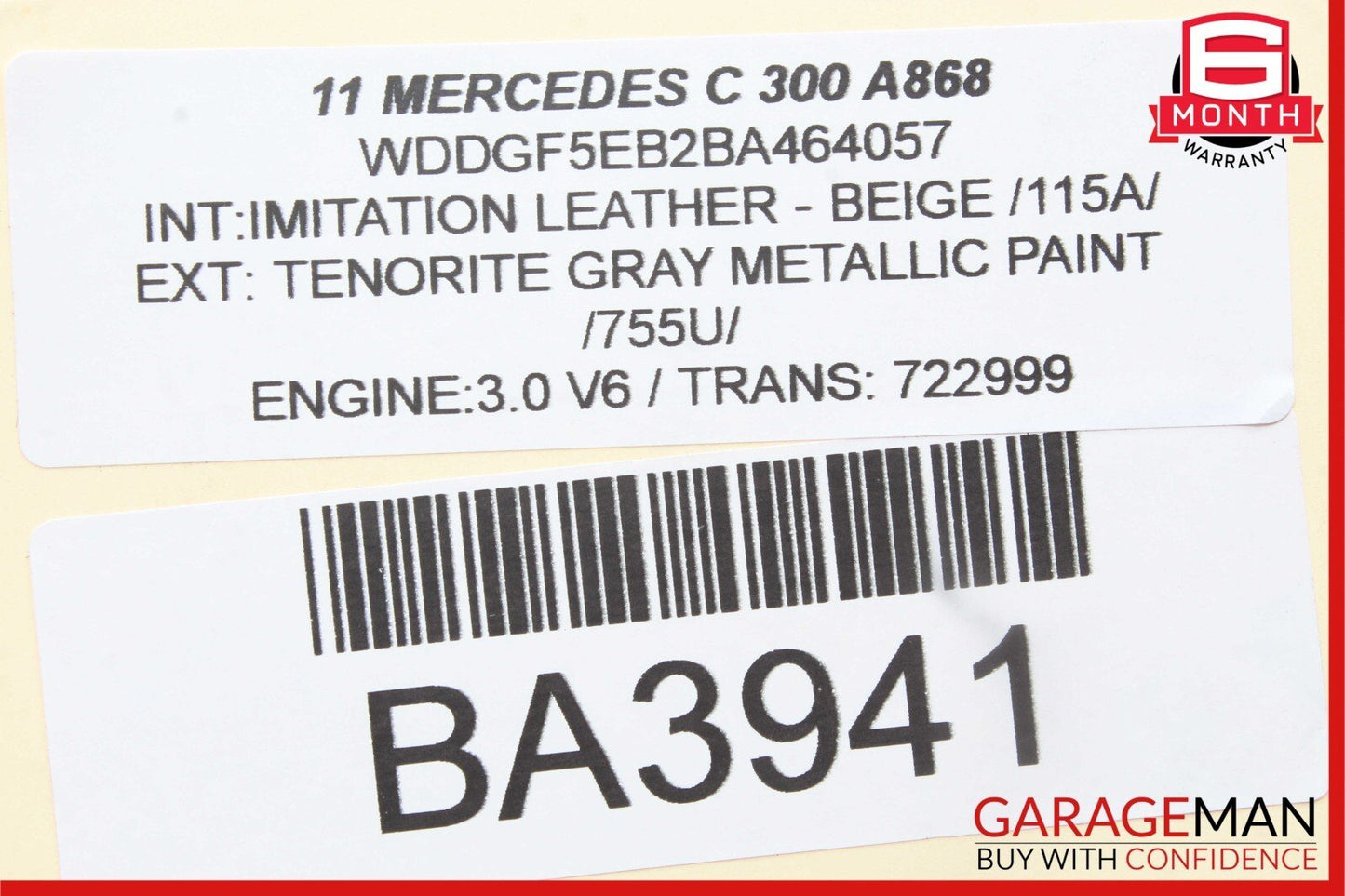 08-14 Mercedes W204 C300 C250 Rear Trunk Lid Tailgate Release Open Handle OEM