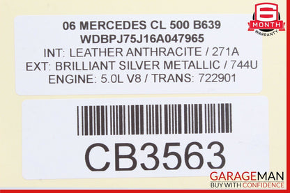 00-06 Mercedes W215 CL500 CL65 AMG Center Console Gear Shift Shifter Trim Bezel