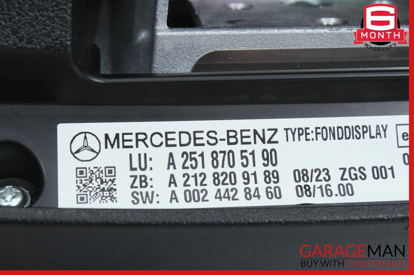 09-13 Mercedes X164 GL550 GL320 GL350 Left Headrest Screen Monitor Display OEM