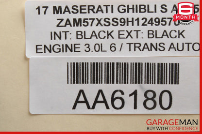 14-17 Maserati Ghibli Left Driver Side Turbo Air Intake Hose Tube Pipe OEM