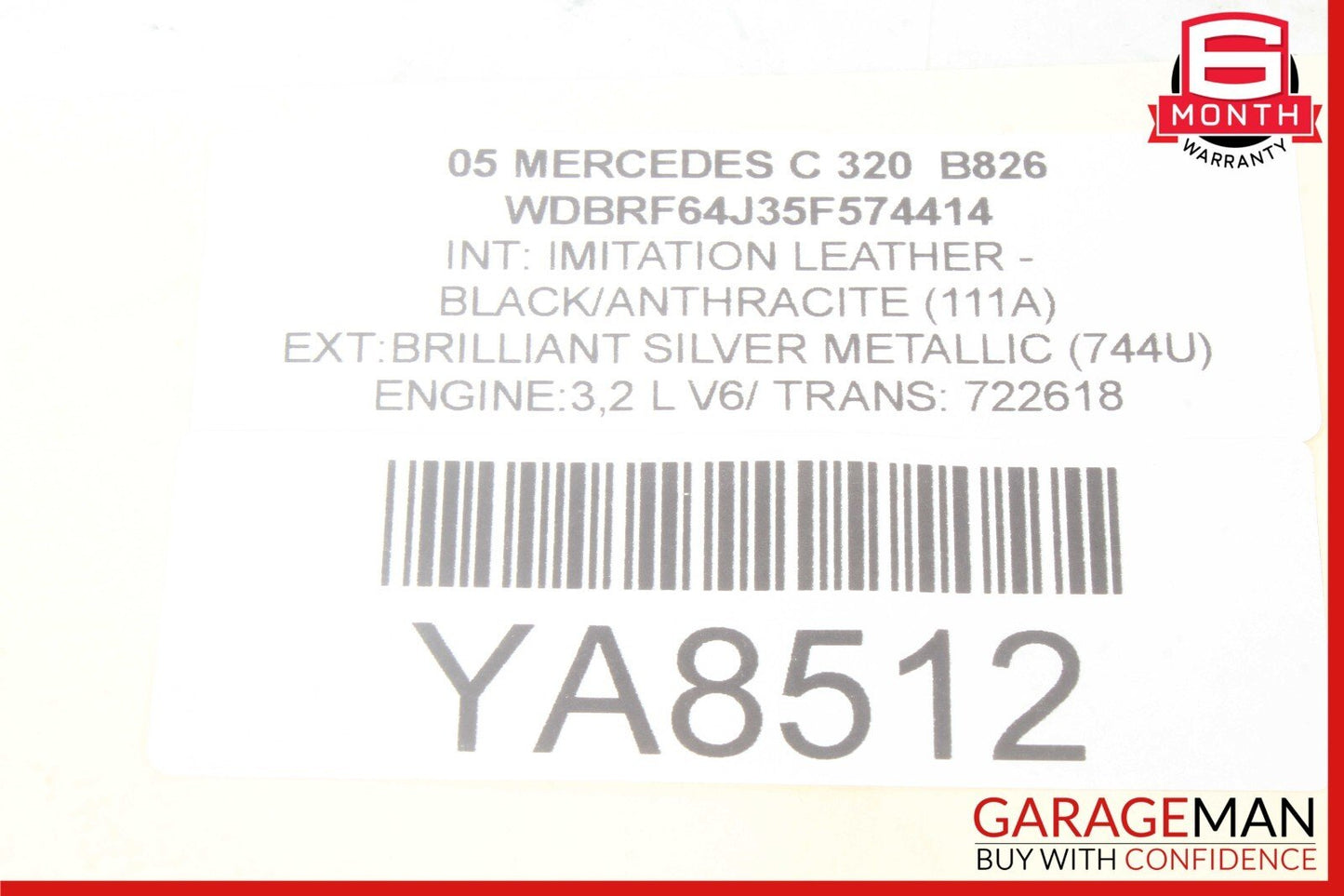 05-07 Mercedes W203 C320 C55 AMG Dash Heated Seat Hazard Light Switch Control
