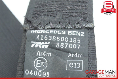 98-05 Mercedes W163 ML320 ML500 Front Right Side Seat Belt Retractor Black OEM