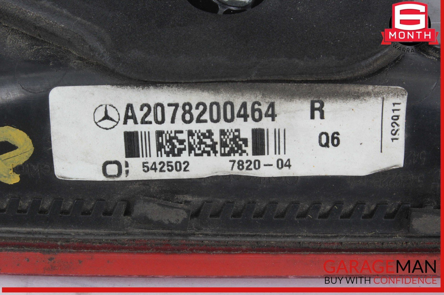 10-13 Mercedes W212 E350 Inner Tail Light Lamp Rear Right Side OEM