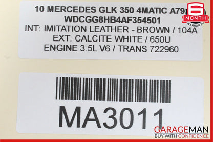 10-14 Mercedes X204 GLK350 Panoramic Sunroof Sun Roof Motor 10008032 OEM