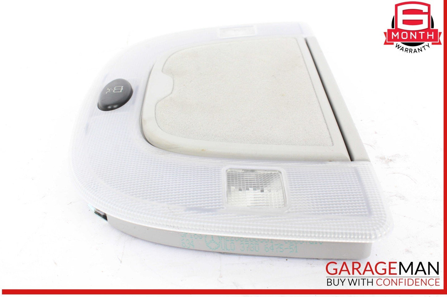 00-06 Mercedes W220 S430 S500 Rear Left or Right Side Dome Light Mirror Gray