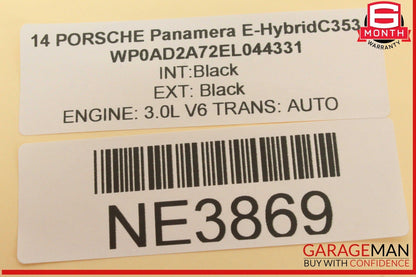 11-18 Porsche Panamera 970 E-Hybrid Ignition Switch Module w/ Key 7PP905865F OEM