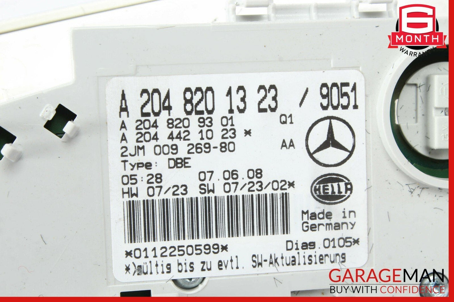 08-11 Mercedes W204 C300 C350 Front Upper Overhead Dome Light Lamp Reading Map