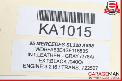 90-95 Mercedes R129 500SL SL320 SL500 Vario Roof Control Switch 1298206110 OEM