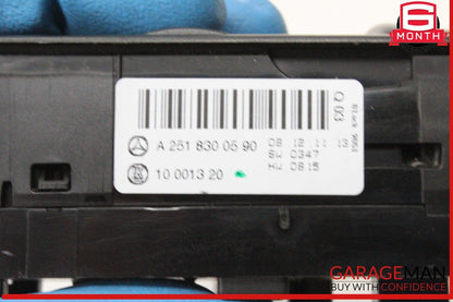 07-13 Mercedes X164 GL450 4MATIC Driver Master Window Control Switch Black OEM
