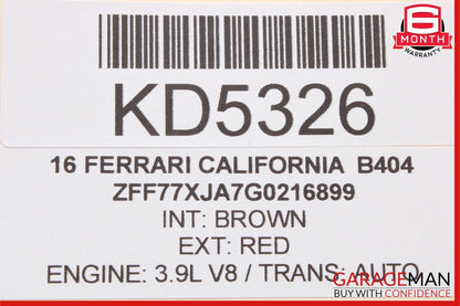 12-18 Ferrari California T Convertible Top Control Module 081308000 OEM