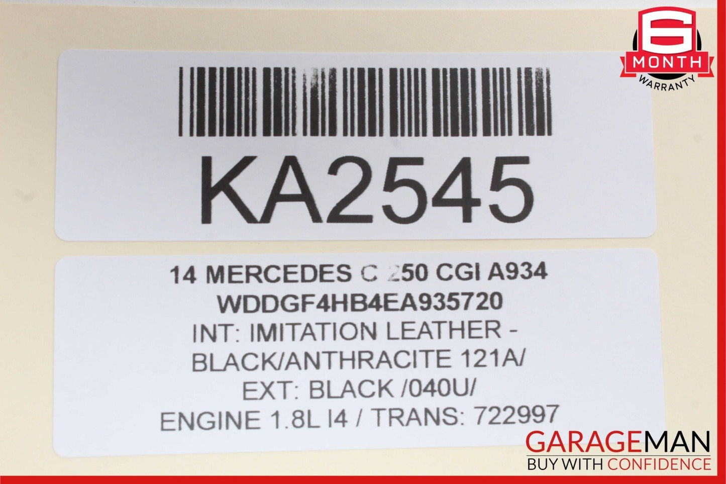 08-18 Mercedes C250 CLS550 E350 Rear Left Side Door Control Module Unit