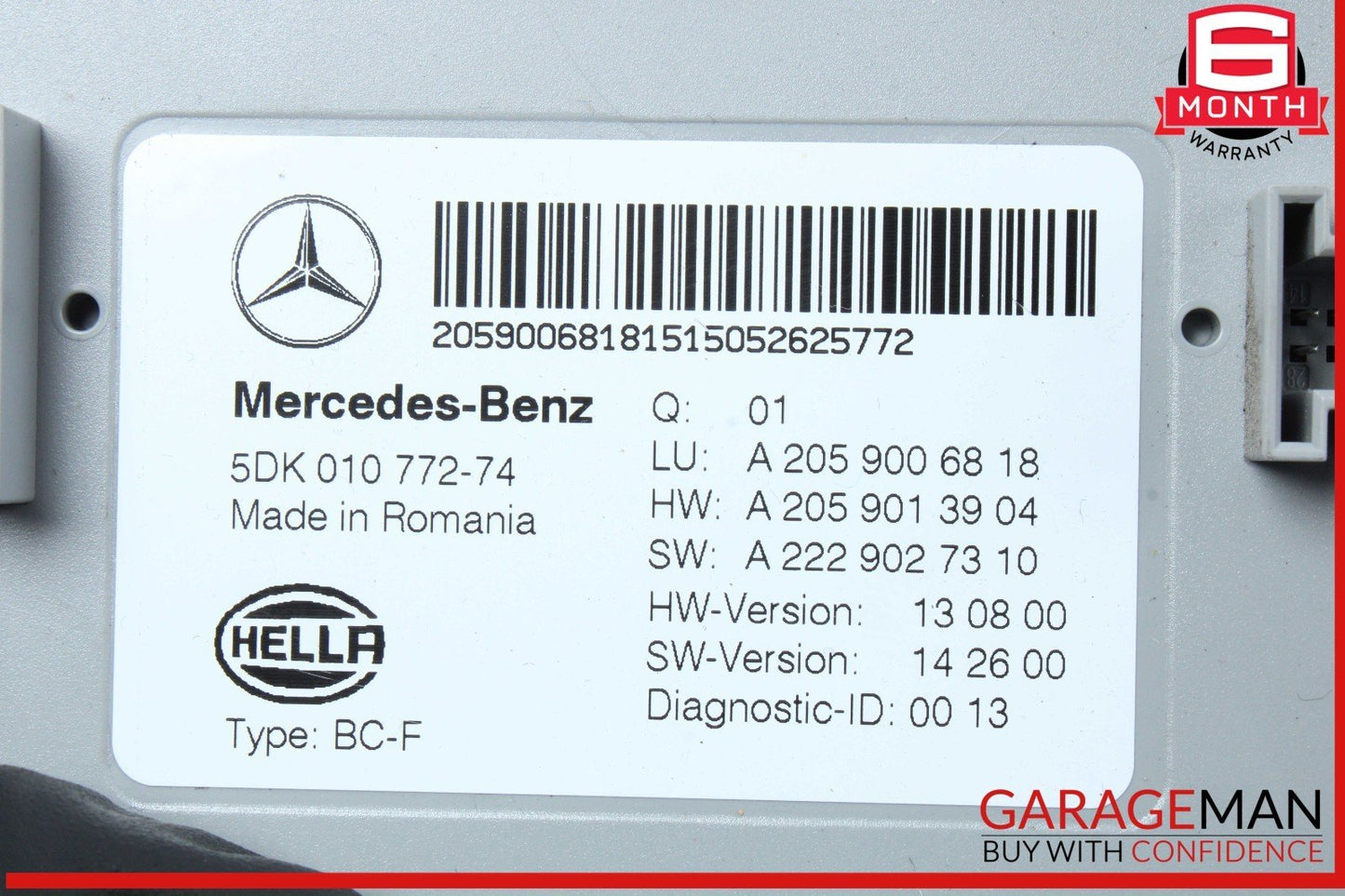 15-18 Mercedes W205 C300 C400 Dashboard Sam Signal Acquisition Module Unit OEM