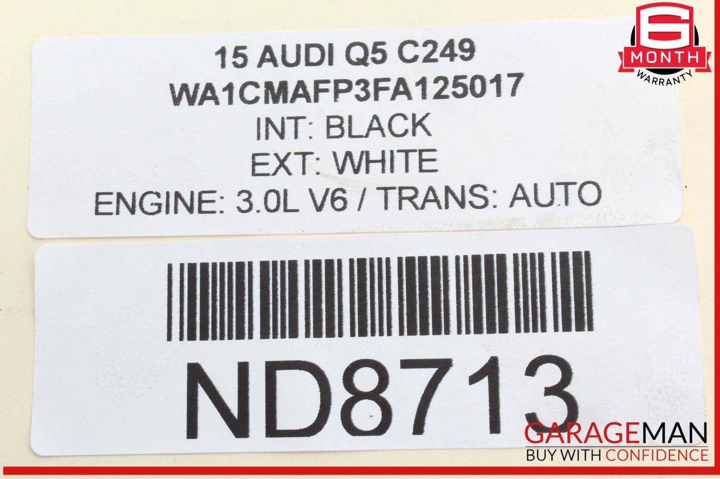 13-17 Audi Q5 Engine Cooling Fan Control Module Unit 8K0959501G OEM