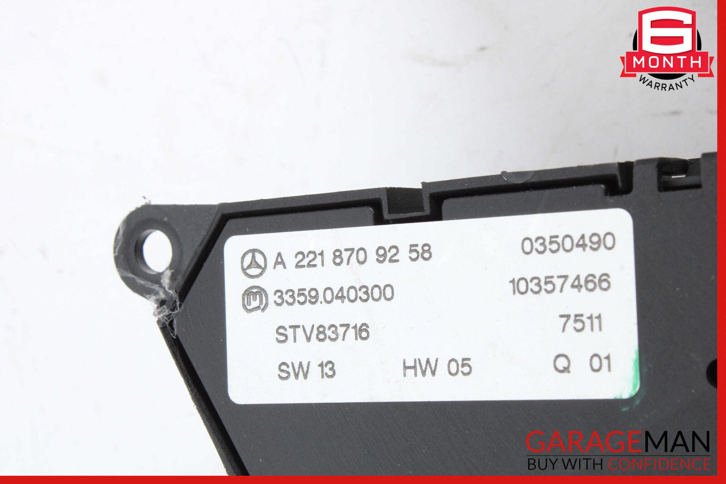 07-14 Mercedes W221 S550 Front Left Driver Seat Control Memory Switch OEM