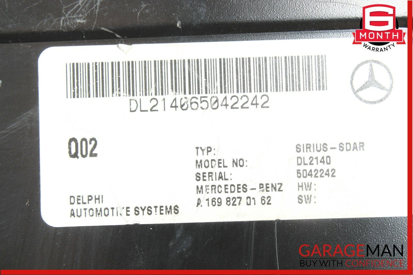 03-08 Mercedes W211 E350 Sirius Satellite Radio Receiver 1698270162 OEM