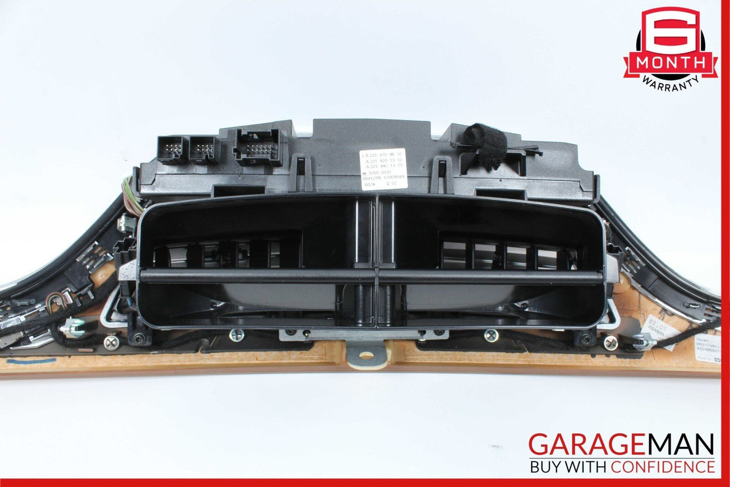 07-09 Mercedes W221 S550 Center Dash Trim Bezel Air Vent A/C Heater Assembly OEM