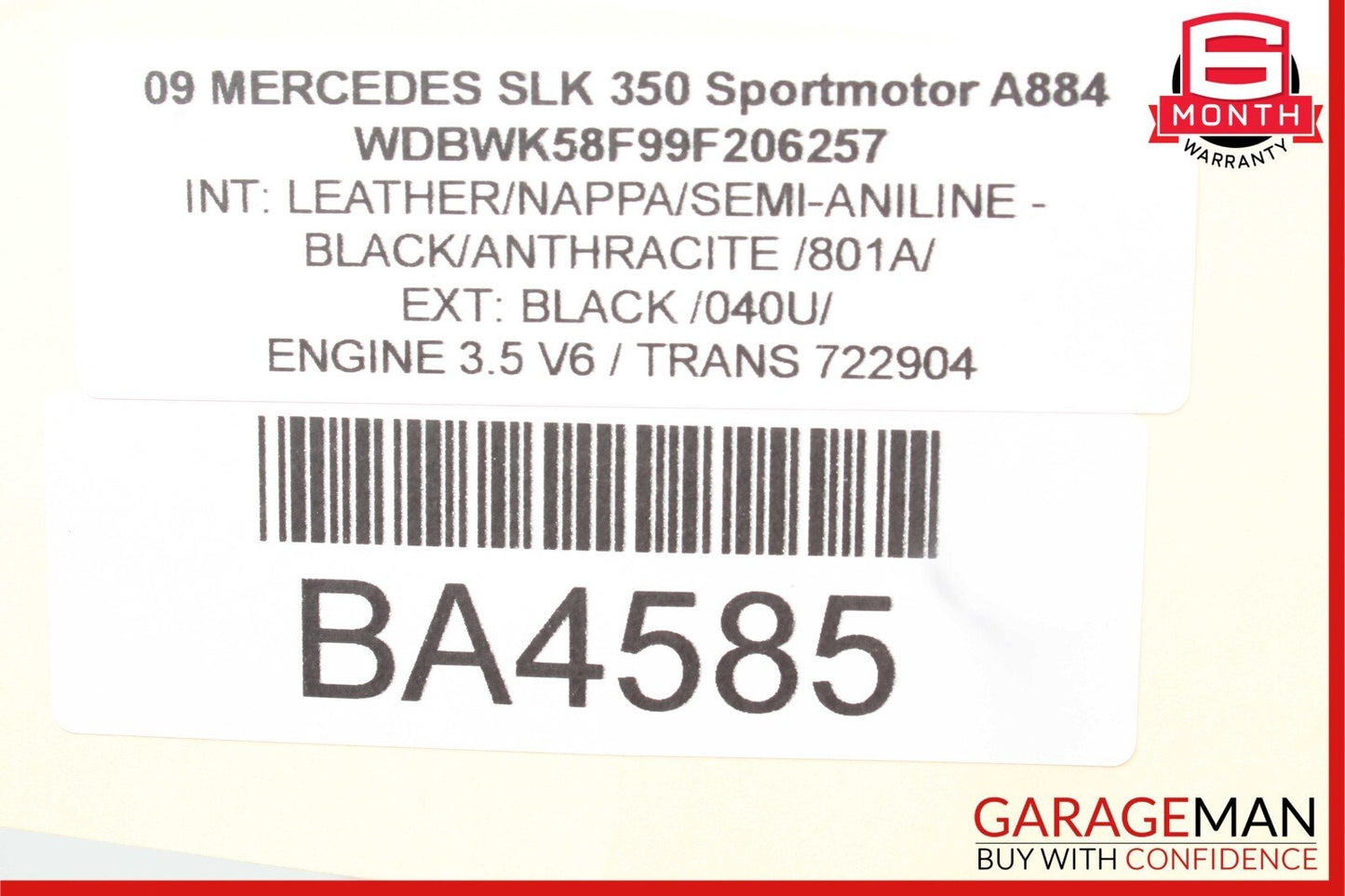 05-11 Mercedes R171 SLK280 SLK350 Front Left Driver Side Lower Control Arm RWD