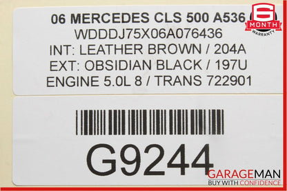 06-11 Mercedes W219 CLS500 Rear Left Side Keyless Go Door Lock Latch Actuator
