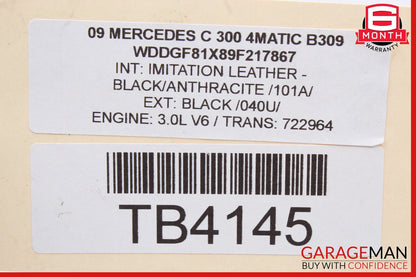 Mercedes W204 C300 S400 GLK350 E350 Engine Cylinder Head Cover Right Side OEM
