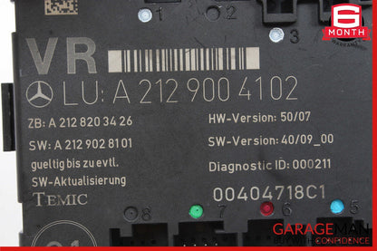 08-14 Mercedes W204 C300 C250 Front Right Side Door Control Module Unit