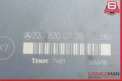 00-06 Mercedes W220 S430 S500 S55 Front Left Driver Side Seat Control Module OEM