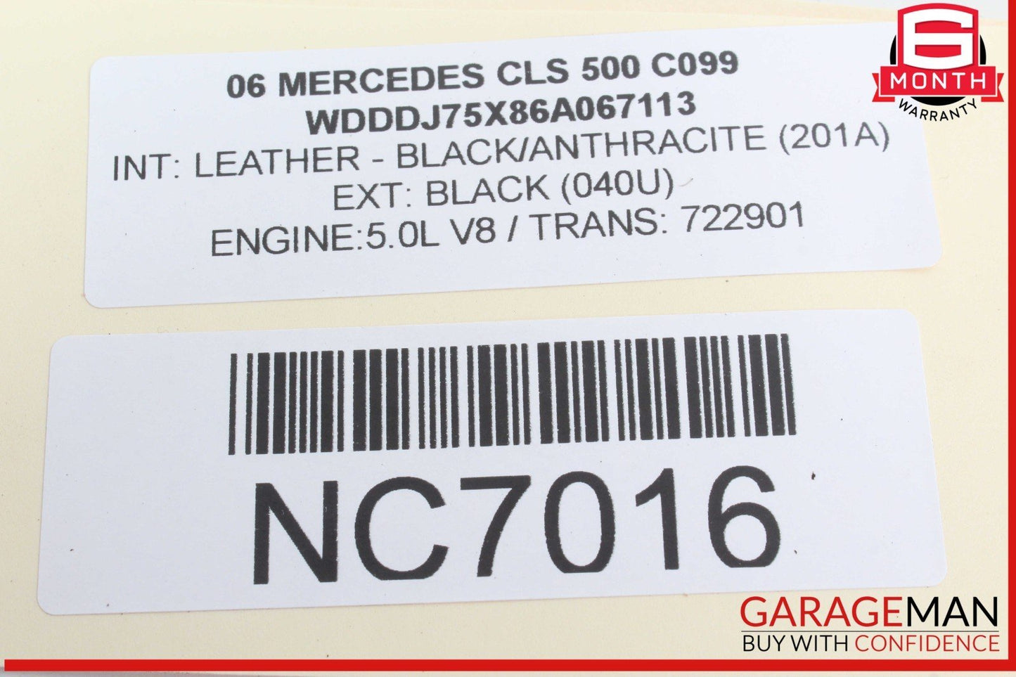 06-08 Mercedes W219 CLS500 Front Right Passenger Side Door Rear View Mirror OEM