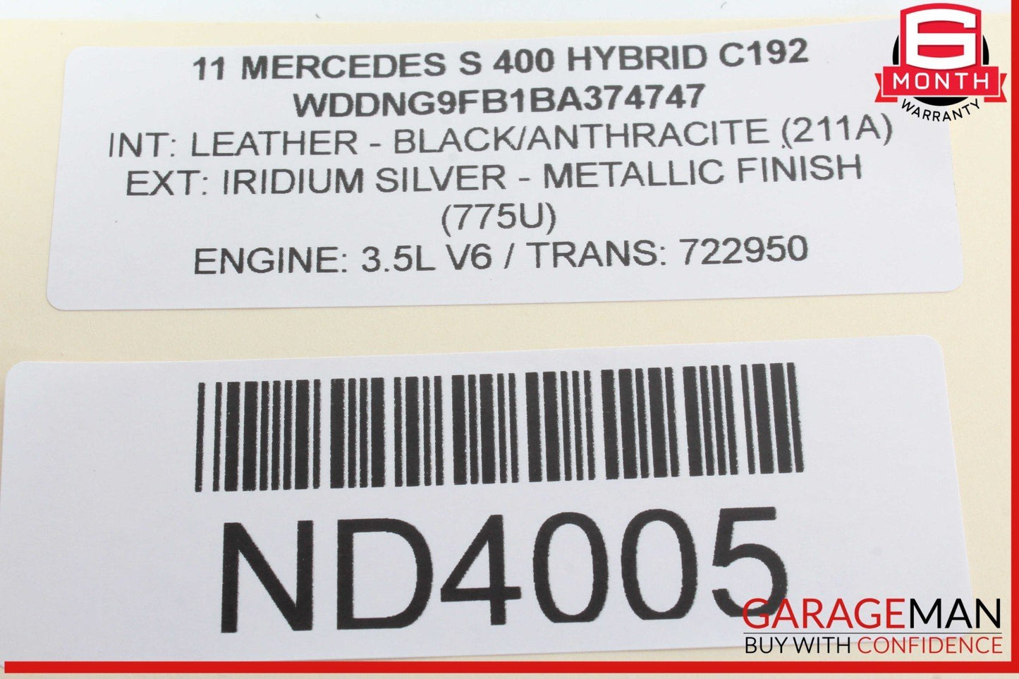 10-13 Mercedes W221 S400 Hybrid S350 Yaw Turn Rate Sensor 0055429518 OEM