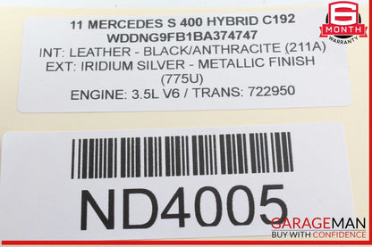 10-13 Mercedes W221 S400 Hybrid S350 Yaw Turn Rate Sensor 0055429518 OEM