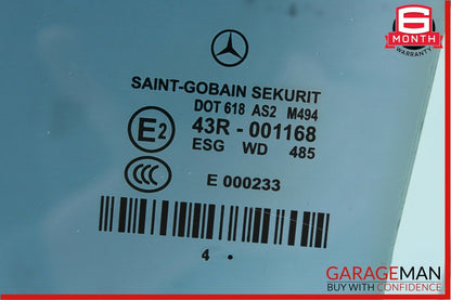 06-11 Mercedes W219 CLS500 CLS350 Rear Left Side Door Window Auto Glass