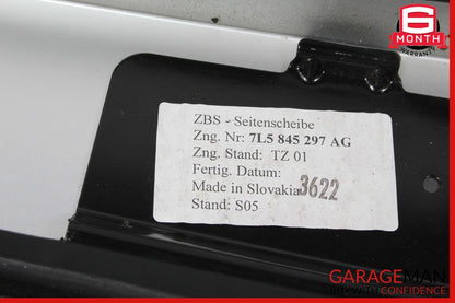 03-10 Porsche Cayenne 955 958 Rear Left Driver Door Quarter Window Glass Gray