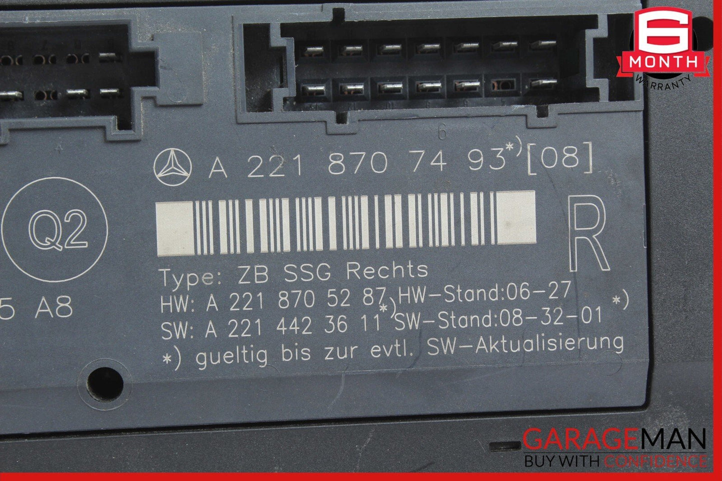 07-13 Mercedes W221 S400 S550 Front Right Side Under Seat Computer Control OEM