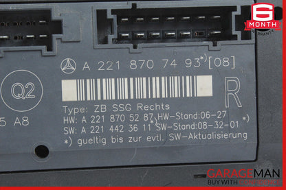 07-13 Mercedes W221 S400 S550 Front Right Side Under Seat Computer Control OEM