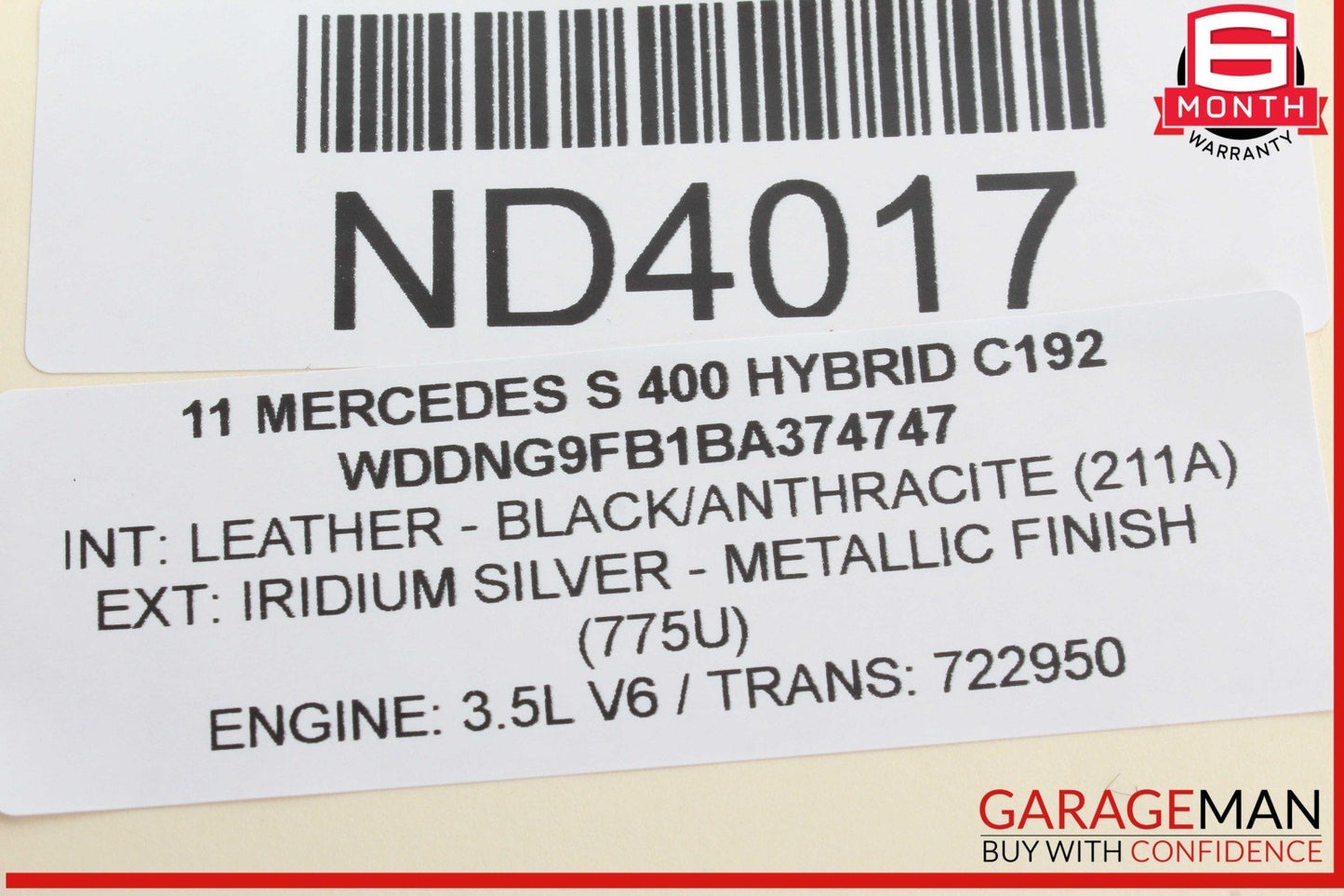 10-13 Mercedes W221 S400 Hybrid Distronic Adaptive Cruise Control Module OEM