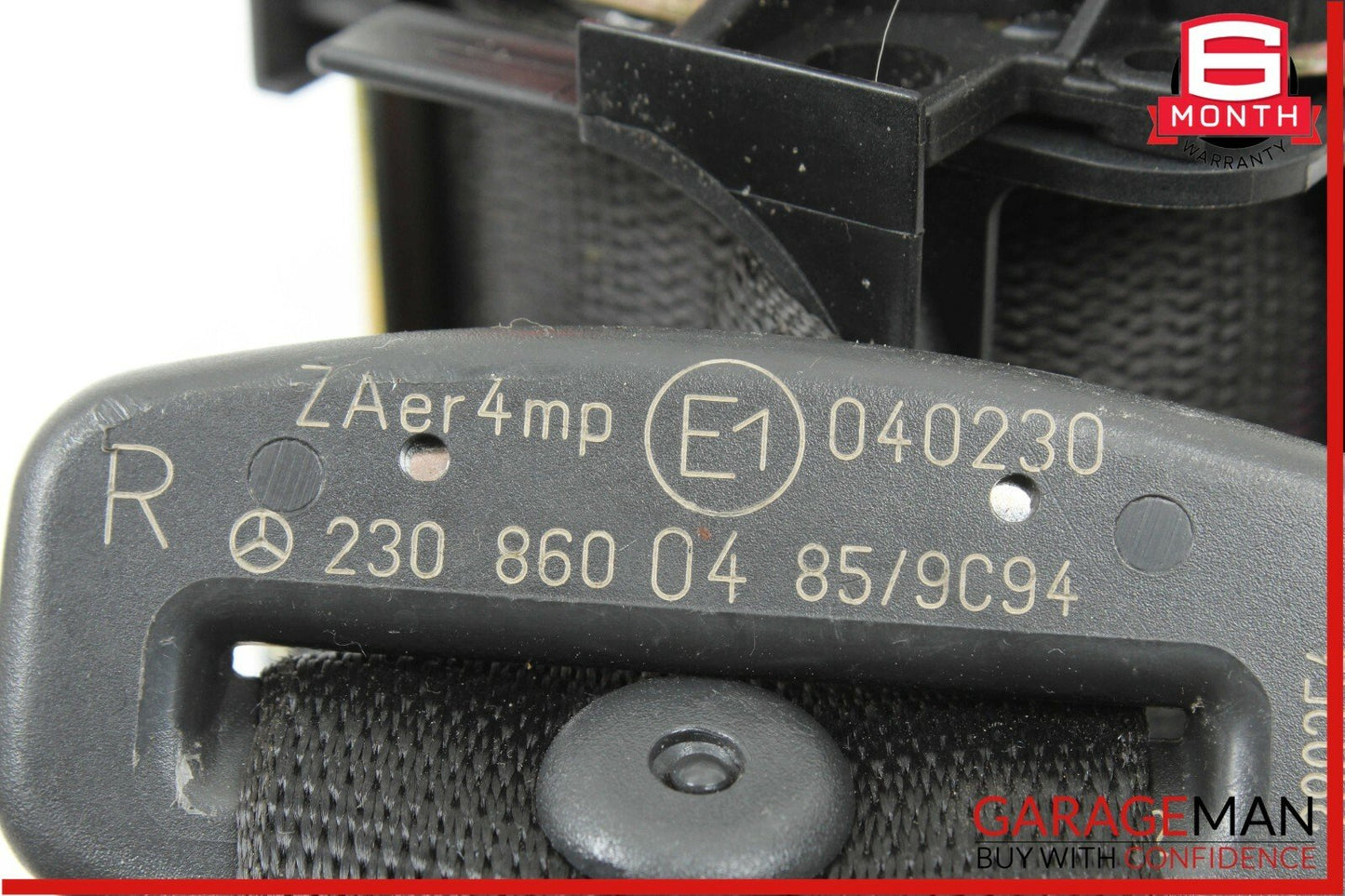 03-06 Mercedes R230 SL500 SL600 Front Right Seatbelt Seat Belt Retractor Black