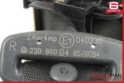03-06 Mercedes R230 SL500 SL600 Front Right Seatbelt Seat Belt Retractor Black