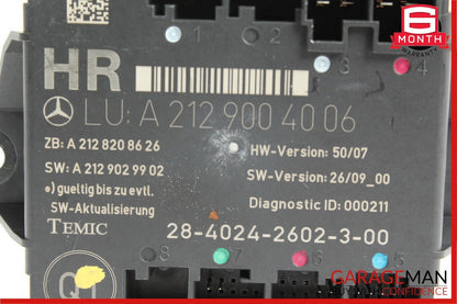 08-14 Mercedes W204 C300 C250 Rear Right Side Door Control Module Unit