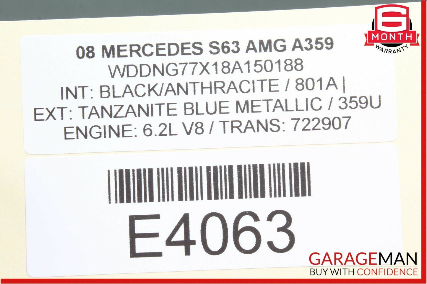 07-09 Mercedes W221 S63 Inteiror Door Panel Storage Compartment Left OEM