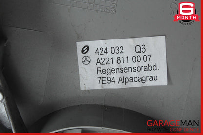 07-09 Mercedes W221 S550 Interior Top Upper Rear View Inside Dim Mirror Gray