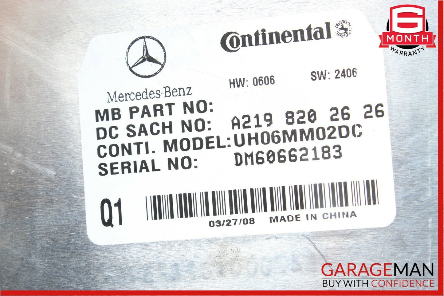 06-09 Mercedes X164 GL450 ML350 E350 Communication Control Module 2198202626 OEM