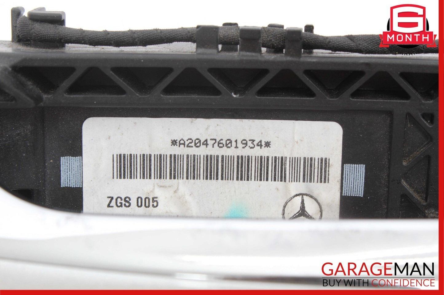 12-16 Mercedes R172 SLK350 Front Left Exterior Door Handle Keyless Go Silver