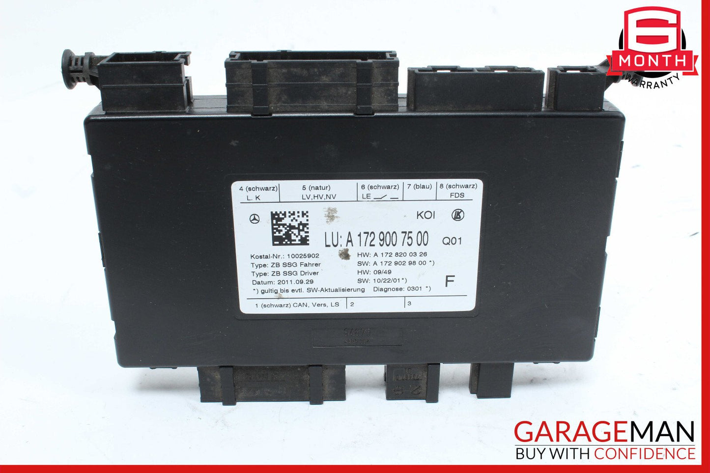 08-18 Mercedes W204 C250 CLS550 Front Left Driver Side Seat Control Module OEM