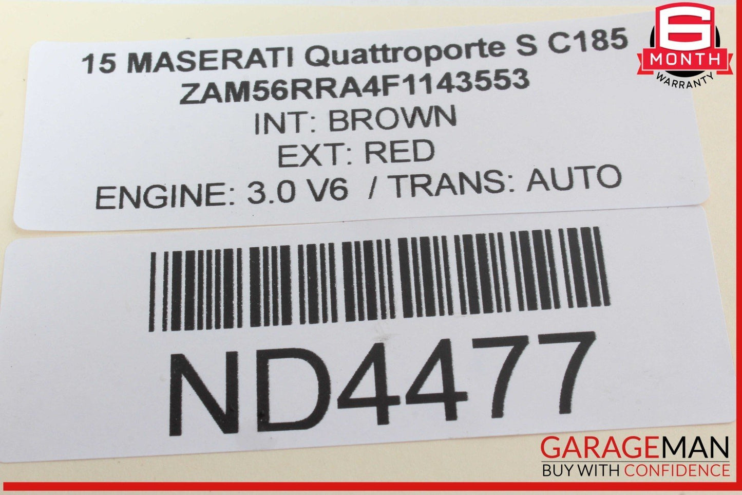 14-17 Maserati Quattroporte S Rear Left or Right Control Arm Bar Link 670006273