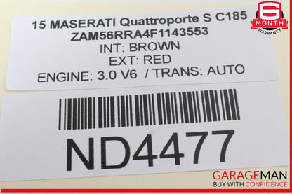 14-17 Maserati Quattroporte S Rear Left or Right Control Arm Bar Link 670006273