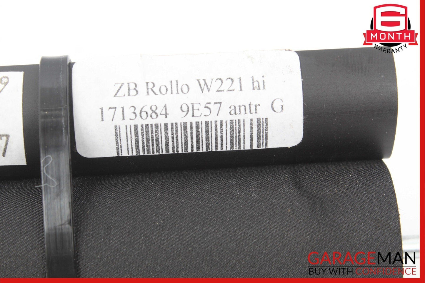 07-13 Mercedes W221 S63 AMG Front Panoramic Sunroof Roller Blind Shade Cover OEM