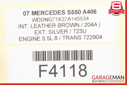 07-13 Mercedes W221 S550 S600 Front Left Seatbelt Tensioner Receiver Buckle OEM