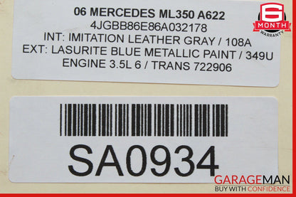 06-09 Mercedes W164 ML350 AWD 7G AT Automatic Transmission Assembly 722.906 147k