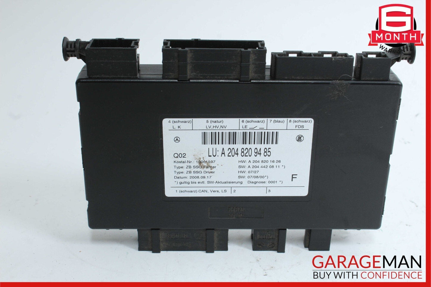 08-18 Mercedes C250 E350 CLS400 SLK350 Front Left Side Seat Control Module Unit