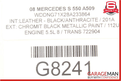 07-13 Mercedes W221 S400 S550 Rear Left / Right Side Door Control Module OEM